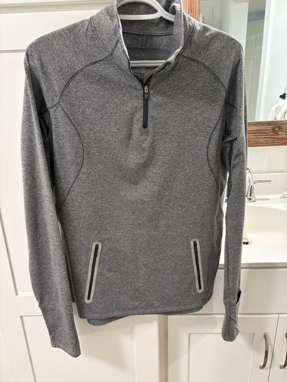Women’s Gray Under Armour Quarter-Zip Performance Sweater